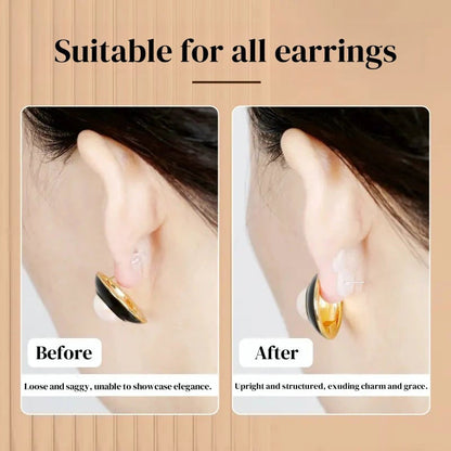 🔥2025 New Arrival🔥 Clear Silicone Earring Backings With Strong Support