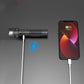 White Laser Flashlight with Zoom, Power Bank, and Digital Display