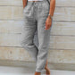 📢📢50% OFF !!!⏰Women's  Elastic Waist Cotton Linen Wide Leg Pants