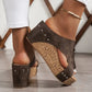 ✨ 50% OFF NOW! 👡 Women's Wedge Sandals with Studded Details – Orthopedic Support & Slip-On Fit 🖤👢