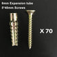 🔩Upgraded Serrated Iron Expansion Screw