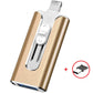 64GB Micro USB + MFi Certified Lightning + 8 Pin + USB 3.0 ⚡4 in1 Flash Drive for iPhone/iPad/Android/PC⚡