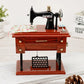Wood Mini Sewing Machine Music Box