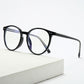 Retro Translucent Framed Glasses with Blue Light Filtering Lenses