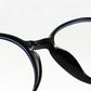 Retro Translucent Framed Glasses with Blue Light Filtering Lenses