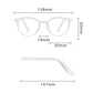 Retro Translucent Framed Glasses with Blue Light Filtering Lenses