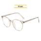 Retro Translucent Framed Glasses with Blue Light Filtering Lenses