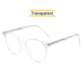 Retro Translucent Framed Glasses with Blue Light Filtering Lenses