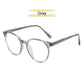 Retro Translucent Framed Glasses with Blue Light Filtering Lenses