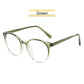 Retro Translucent Framed Glasses with Blue Light Filtering Lenses