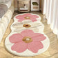 Soft Irregular Flower Pattern Rug