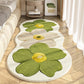 Soft Irregular Flower Pattern Rug