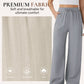 Lightweight Summer Linen Pants Solid Color Drawstring Casual Pants - Breathable & Skin-Friendly
