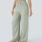 Lightweight Summer Linen Pants Solid Color Drawstring Casual Pants - Breathable & Skin-Friendly