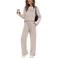 ✨Women's Crew Neck Top & Drawstring Pants Set
