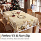Joyful Festive Classic Christmas Tablecloth