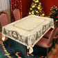 Joyful Festive Classic Christmas Tablecloth