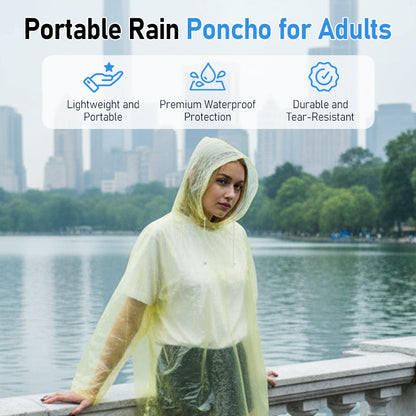 🔥Hot Sale🔥Portable Rain Poncho for Adults