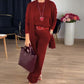 Elegant Longline Cardigan & Top & Pants 3-Piece Set