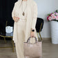 Elegant Longline Cardigan & Top & Pants 3-Piece Set