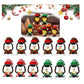 Christmas Decoration Mini Snowman Lantern with Hats and Scarves