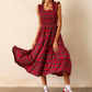 Women’s Chic Plaid Ruffled Spaghetti Strap Dress