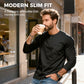 Men’s Slim Fit Henley Long Sleeve T-Shirt