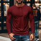 Men’s Slim Fit Henley Long Sleeve T-Shirt