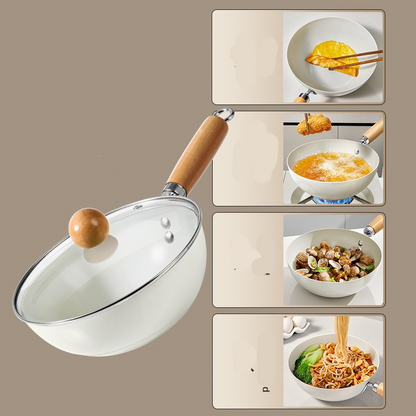Lightweight Ceramic Non-Stick Wok Pan
