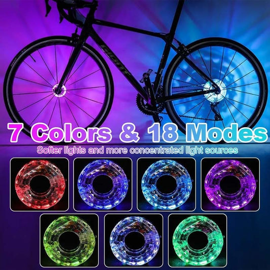 🔥 Hot Sale 50% OFF 🔥 LED Cycling Wheel Hub Light for Night Riding