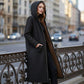 🔥Women’s Vintage Fuzzy-Lined Long Coat With Hood
