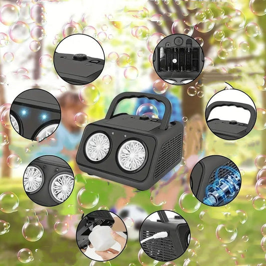 🔥Limited-time offer: 50% off handheld multi-hole bubble machine= instant fun for kids & adults.