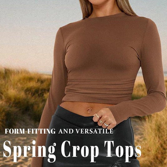 Women's Slim Fit Crop Top Set