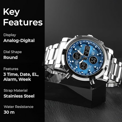 💦⏰Men's Waterproof Military Analog-Digital Watches