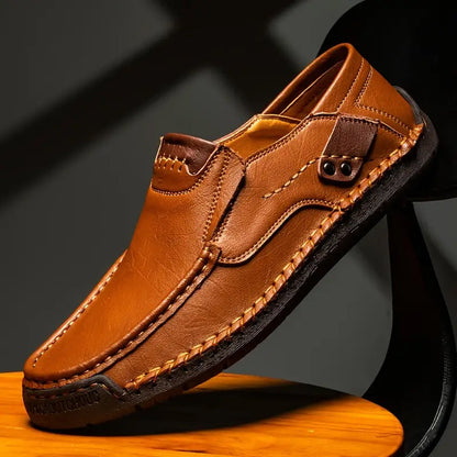 💎 50% OFF! 💎 Classic Men’s Slip-On Leather Shoes – Premium Calfskin, All-Day Comfort & Effortless Style