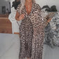 🌻2026 Summer Hot Sale-50% OFF!!👗✨Women's V-Neck Leopard Print Dress