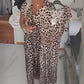 🌻2026 Summer Hot Sale-50% OFF!!👗✨Women's V-Neck Leopard Print Dress