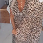 🌻2026 Summer Hot Sale-50% OFF!!👗✨Women's V-Neck Leopard Print Dress
