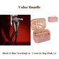 📢📢50% OFF!!⏰Value Bundle: 8D Oil-Sheen Rose Lace Stockings + Cosmetic Bag