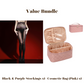 📢📢50% OFF!!⏰Value Bundle: 8D Oil-Sheen Rose Lace Stockings + Cosmetic Bag