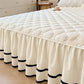 ✨Washed Cotton Ruffle Bed Skirt with Pillow Sham
