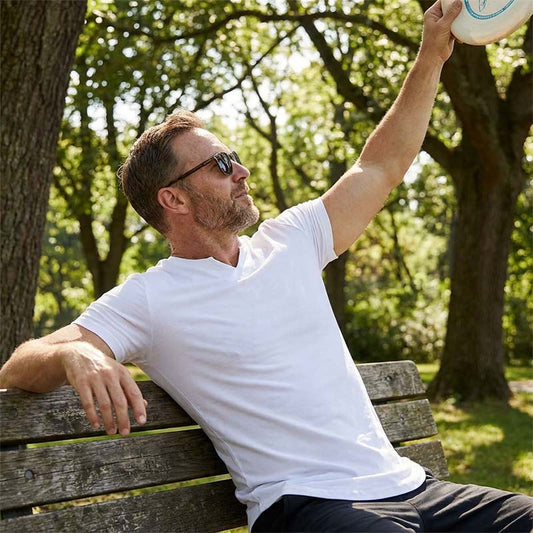 Casual Solid Color Athletic T-Shirt for Men