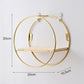 Round Metal Wall-Mounted Shelf