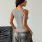 🔥 50% OFF NOW! 👕 Women's Adjustable Buckle Ribbed Tank – Edgy Y2K Style & Perfect Fit ✨