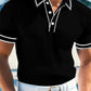 👕 50% OFF NOW! ☀️ Casual Short Sleeve Polo Shirt – Breathable Polyester, Modern Fit & Perfect for Relaxed Days 🏖️