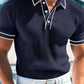 👕 50% OFF NOW! ☀️ Casual Short Sleeve Polo Shirt – Breathable Polyester, Modern Fit & Perfect for Relaxed Days 🏖️