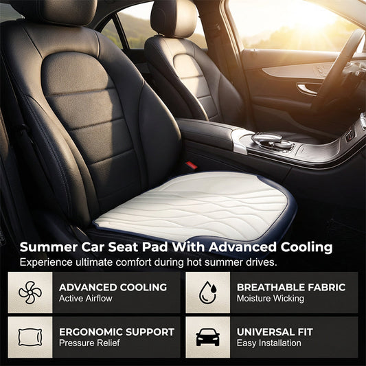⏰🔥LIMITED TIME 50% OFF! ❄️ Summer Car Seat Pad – Advanced Cooling, Comfortable & Breathable for Hot Days 🚗💨