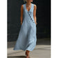 ✨🌞2026 Spring Special Offer 49% OFF🌿Women's Sleeveless V-Neck Maxi Dress with Pockets