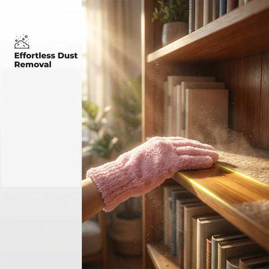 Microfiber Cleaning Gloves for Dusting & Washing