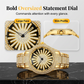 Men's Iced-Out Rotating Dial Watch